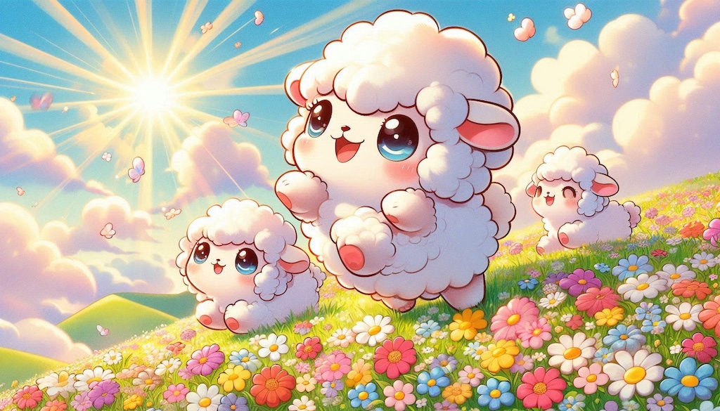 ふわふわ羊