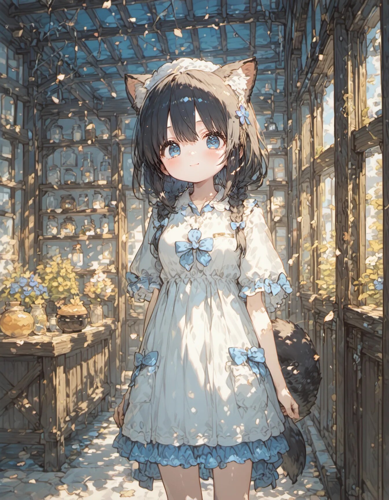 Sunlit Secrets of the Conservatory | の人気AIイラスト・グラビア