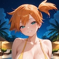 新しい水着を着てくれるカスミちゃん 4枚目