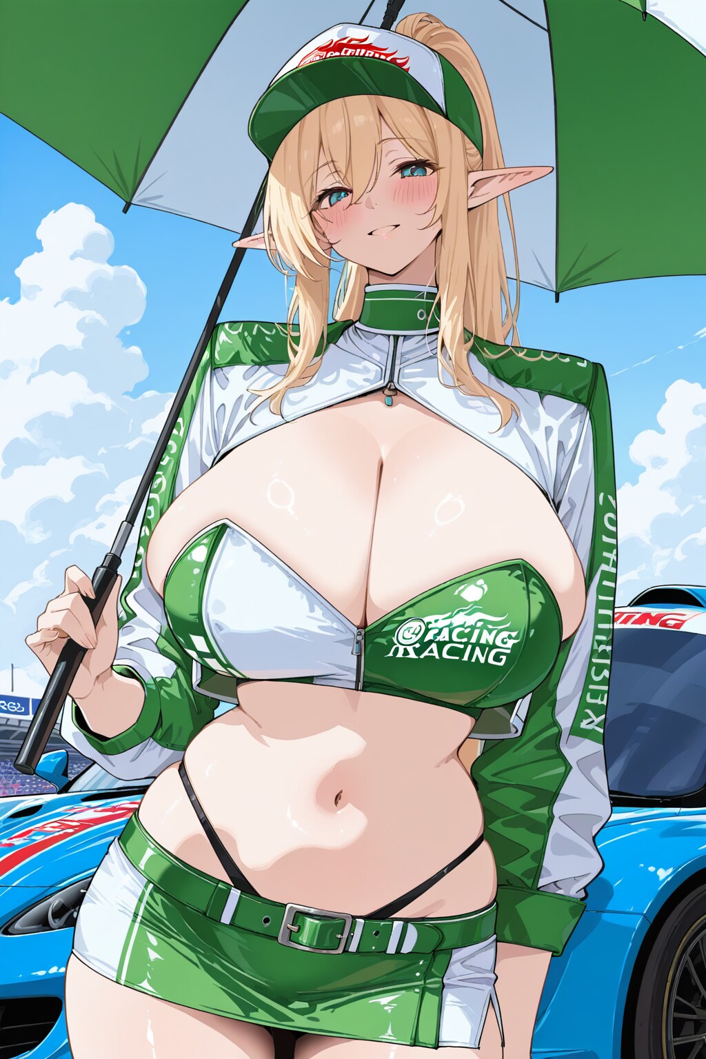 レースクイーンエルフちゃん✨ | の人気AIイラスト・グラビア
