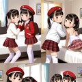 女の子ペアポーズ集2(4ポーズ×10枚) 7枚目