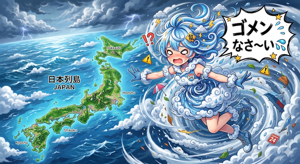 擬人化台風さん