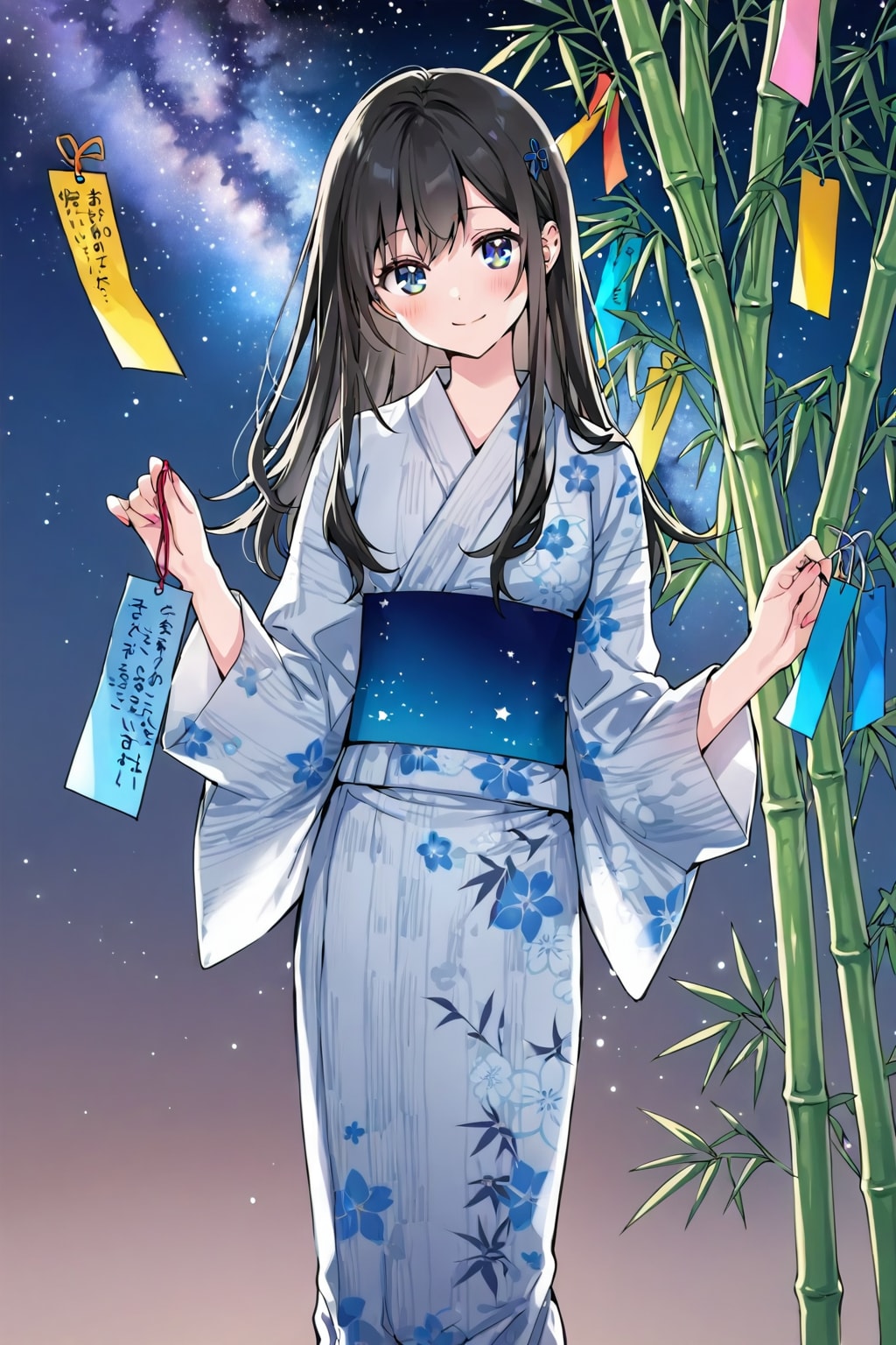 七夕の女の子