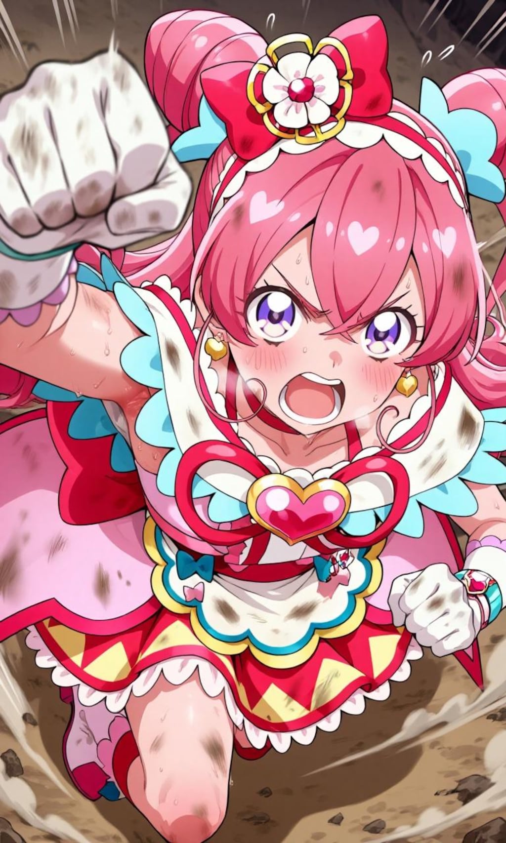 キュアプレシャスのパンチ