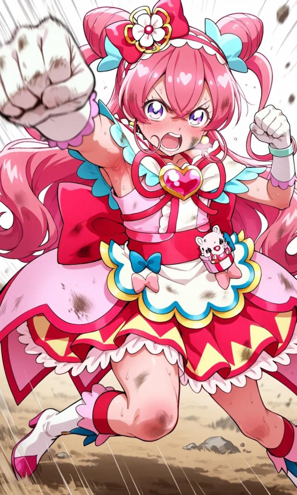 キュアプレシャスのパンチ
