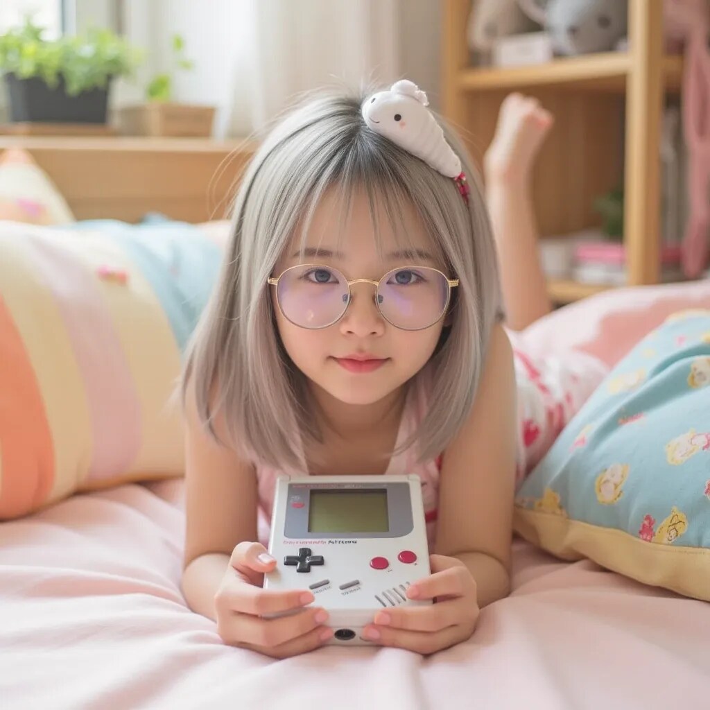 銀髪美少女