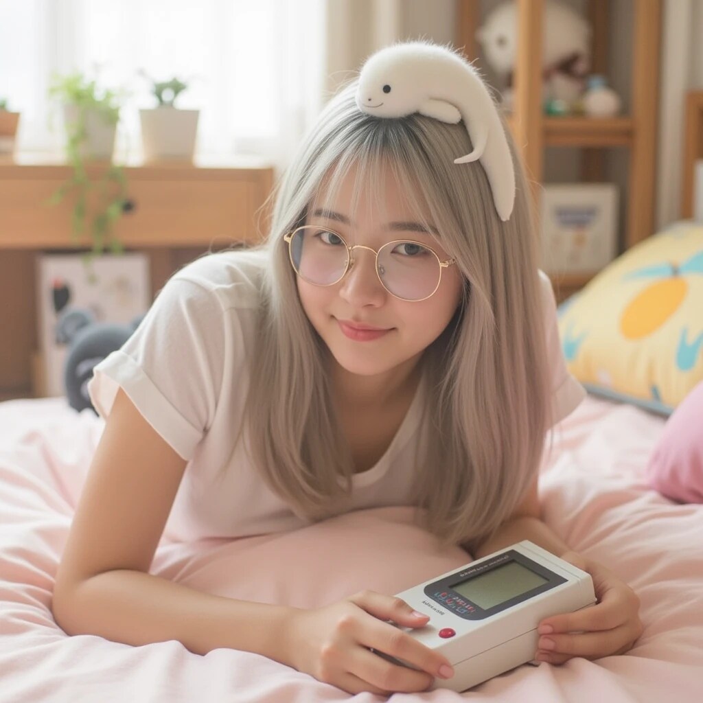 銀髪美少女