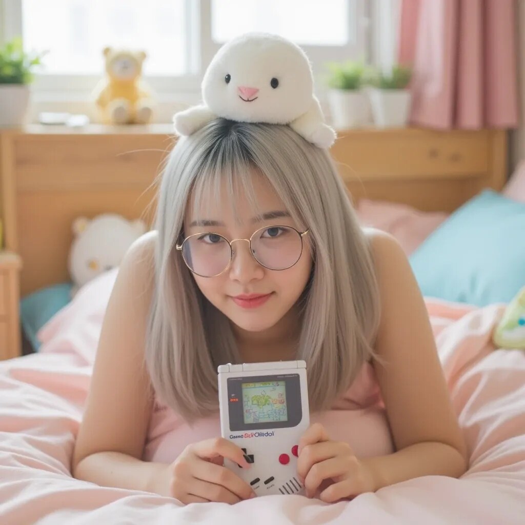 銀髪美少女
