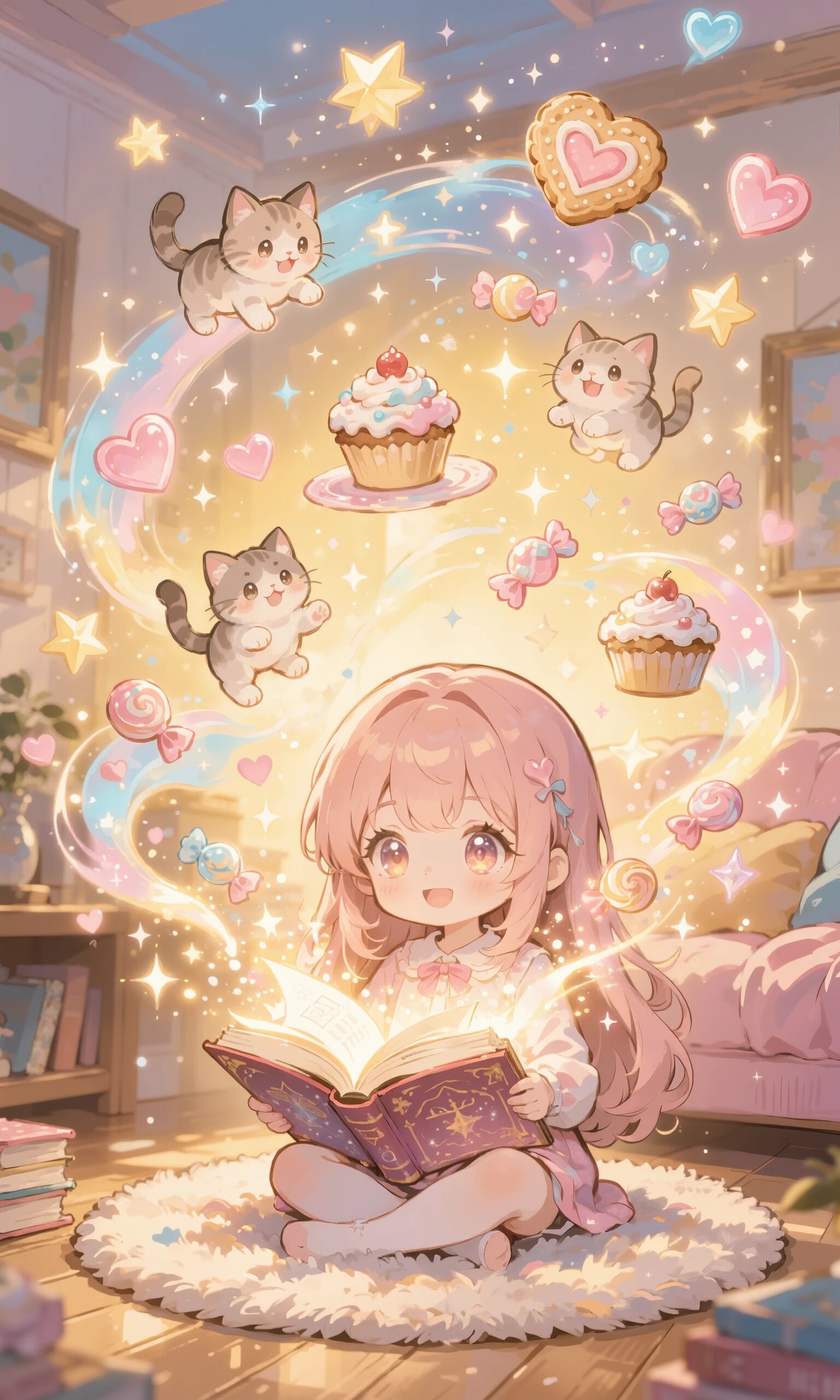 猫とお菓子を召喚！