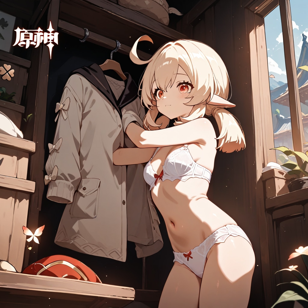 クレー着替え中