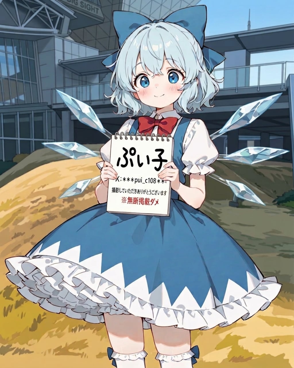 でっかいヘアリボンのコスプレイヤーさん