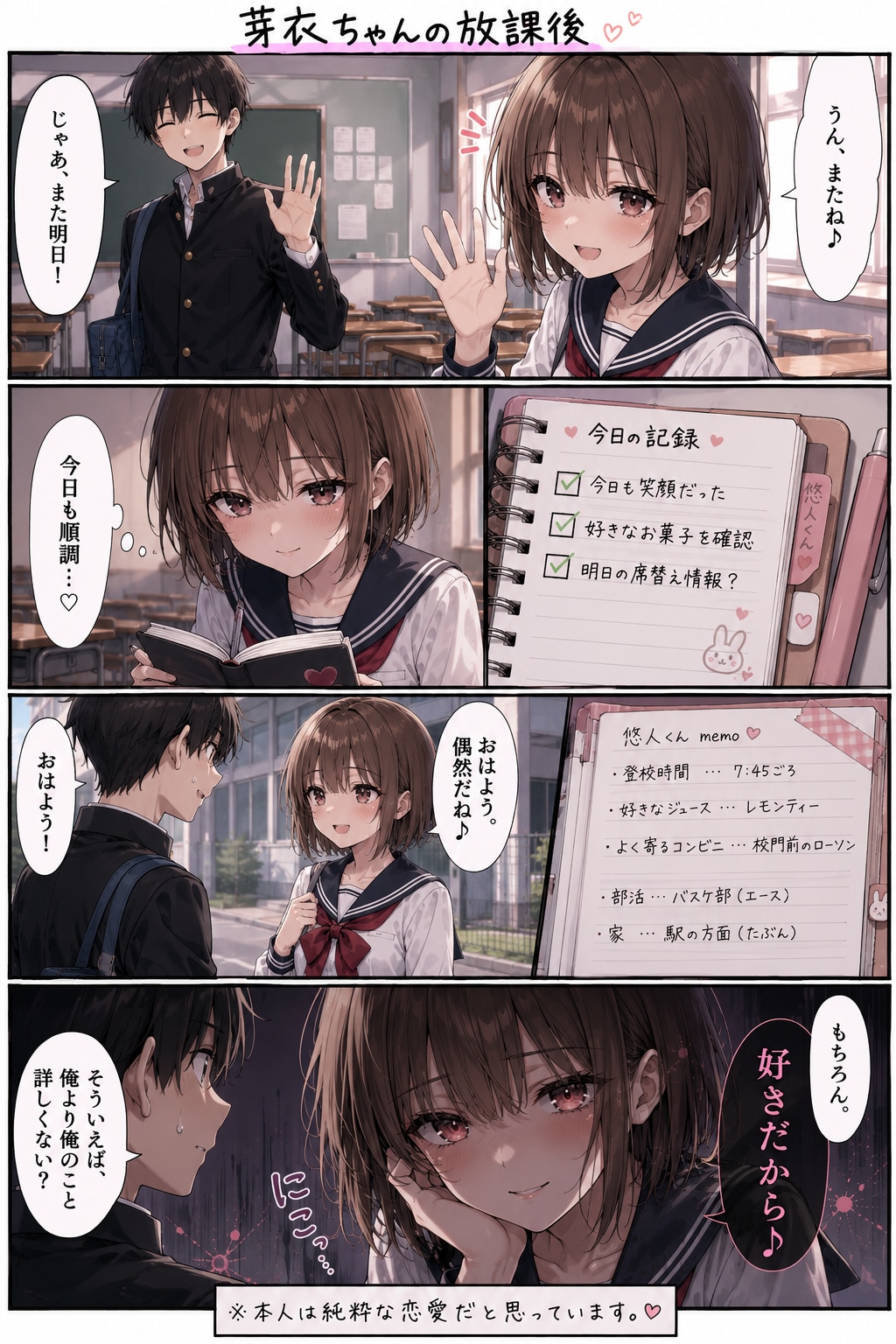 ヤンデレ女の子の漫画