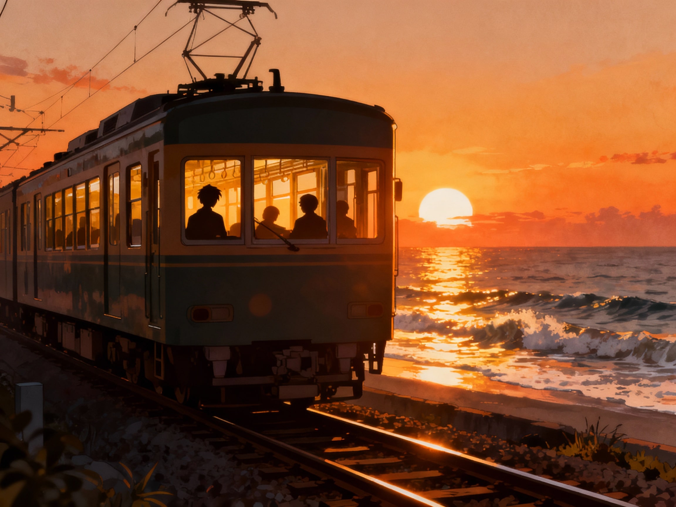 乗客のシルエット | の人気AIイラスト・グラビア