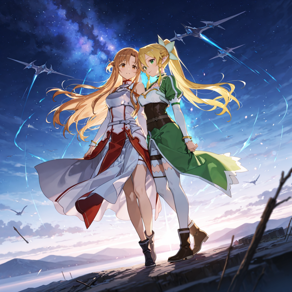 SAO＋ALO　アスナ＆リーファ共闘