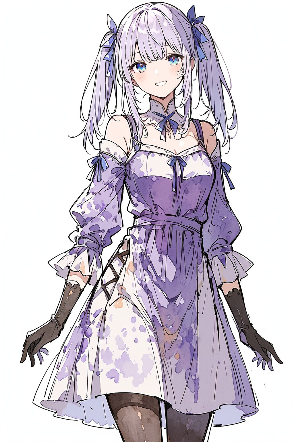 黒タイツ手袋ツインテちゃん | の人気AIイラスト・グラビア