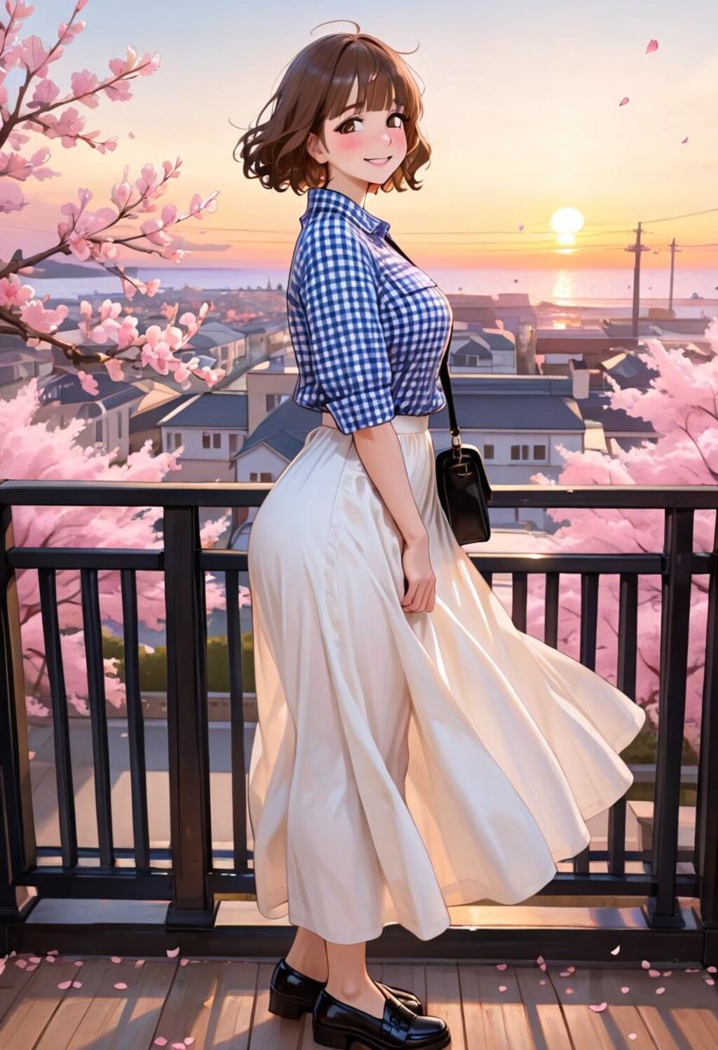 海岸通りに春が舞う