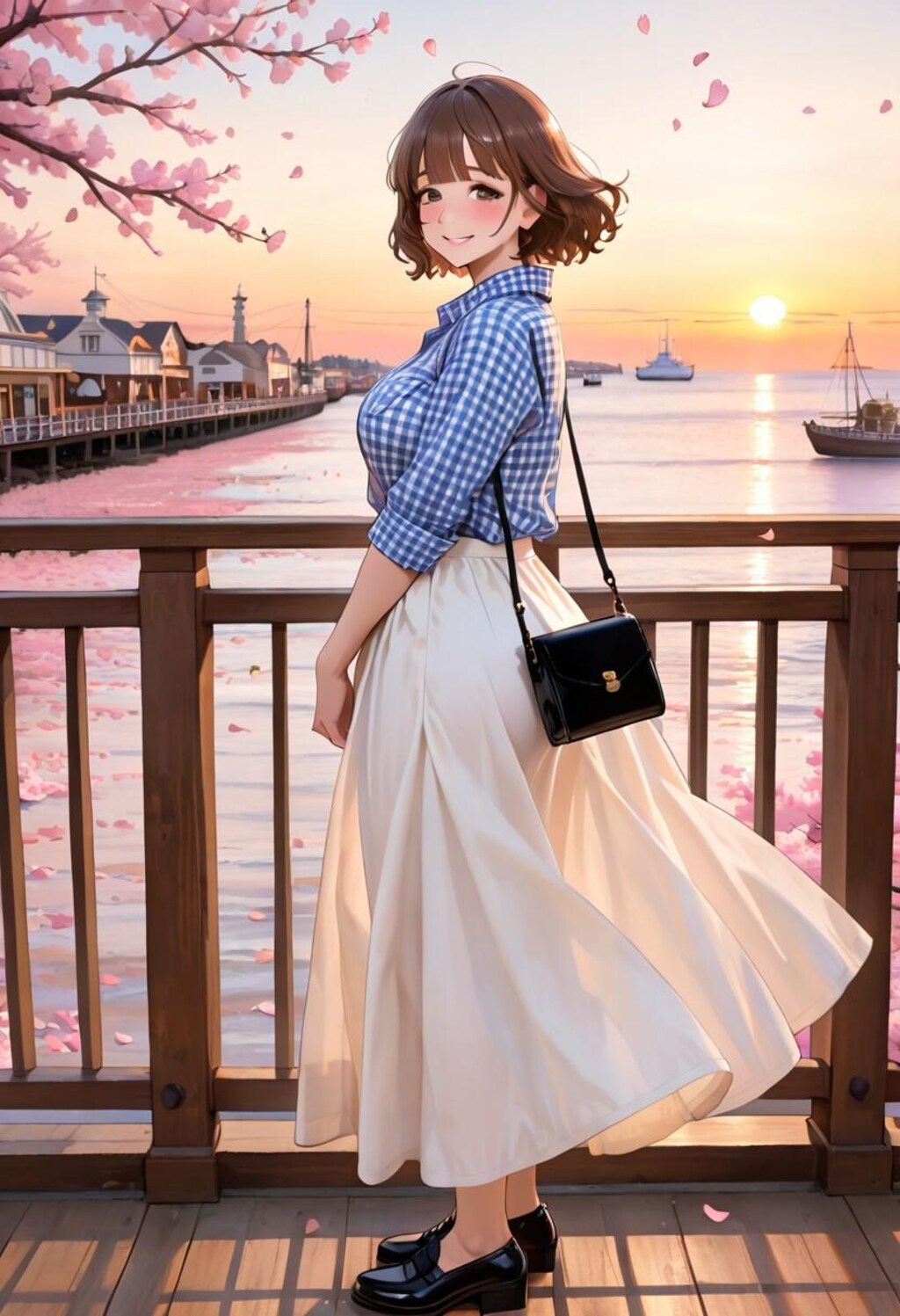 海岸通りに春が舞う