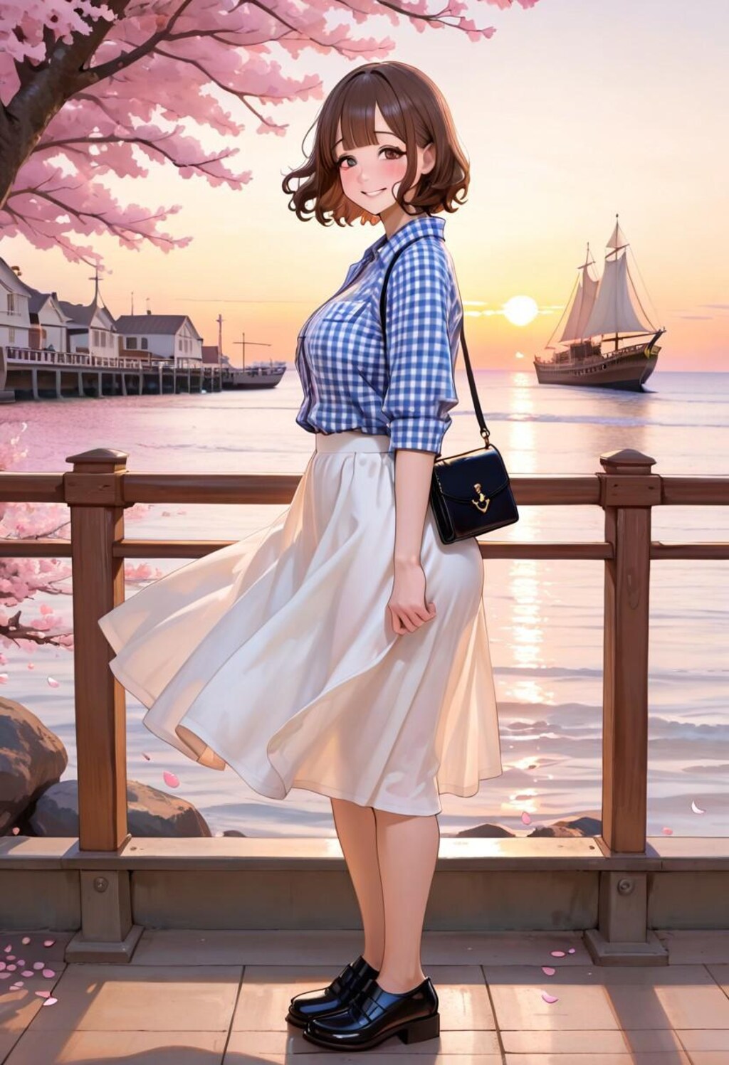 海岸通りに春が舞う