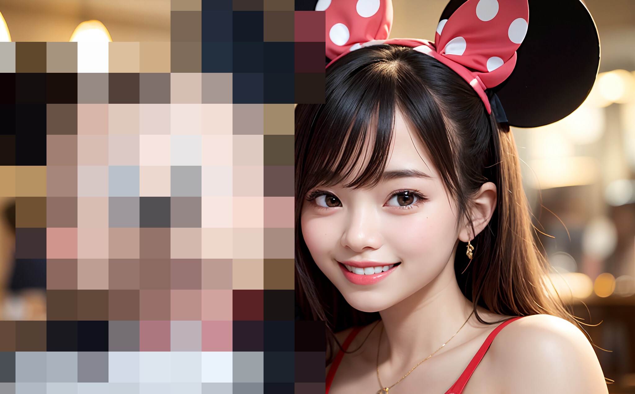 念願のツーショット
