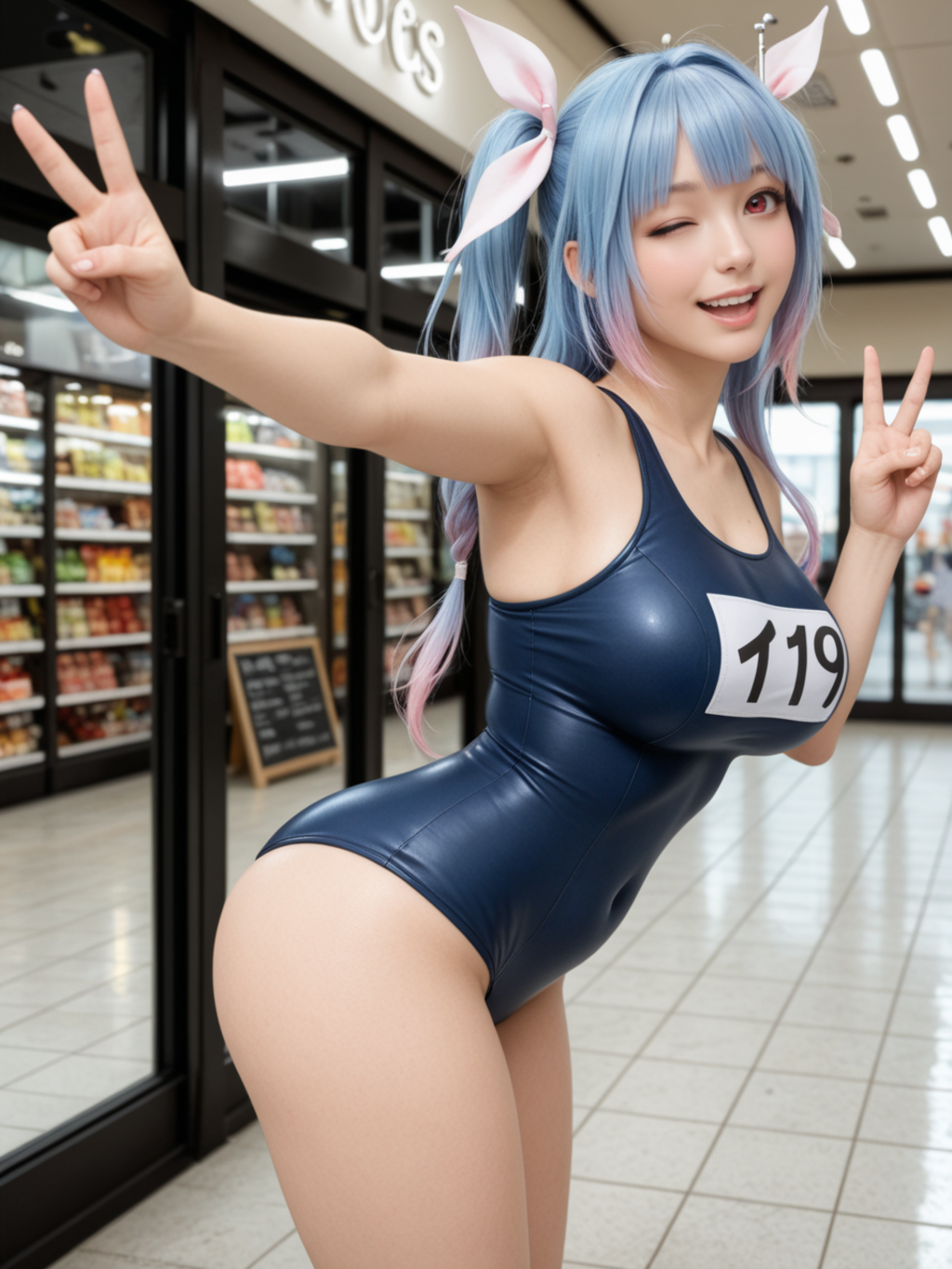 スク水モールでコスプレイベント！