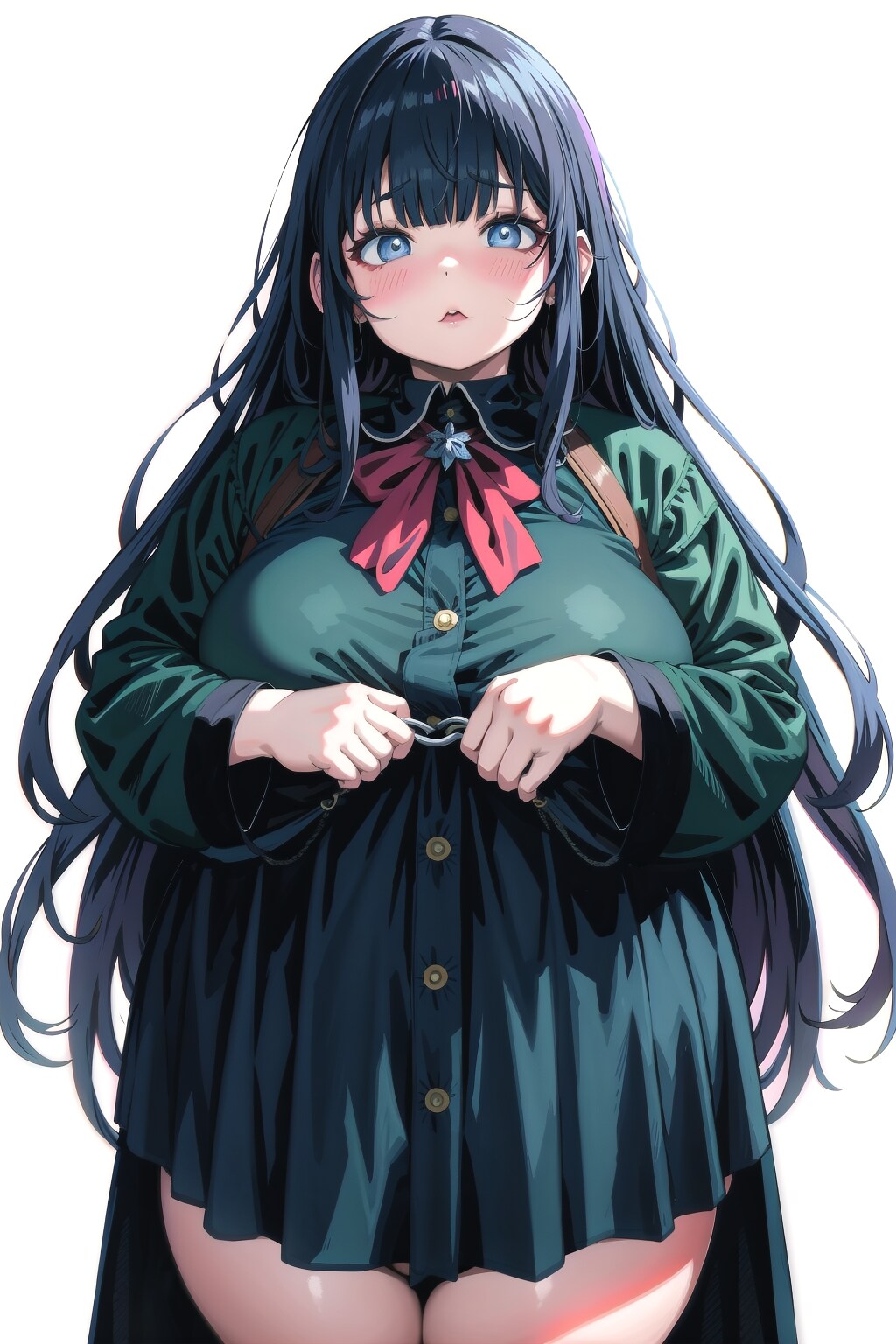 ゴスロリ風制服(プラスサイズモデル編)