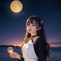 魔法少女　中秋の名月を愛でる（めでる） 10枚目