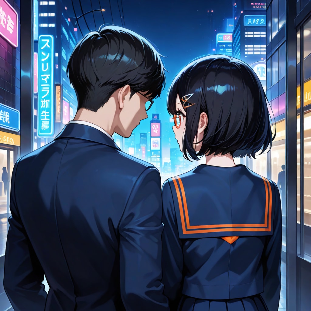 夜の街の眼鏡のふーかさん