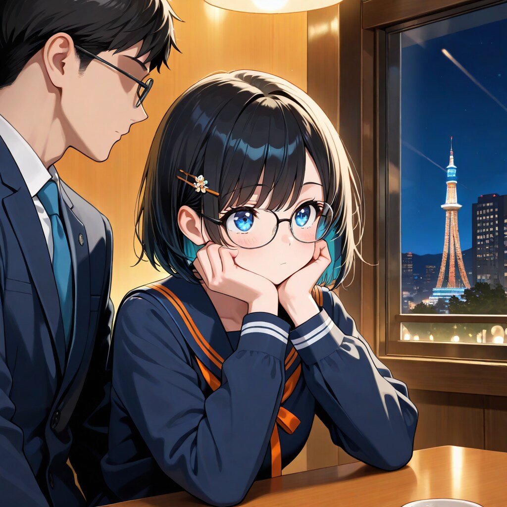 夜の街の眼鏡のふーかさん