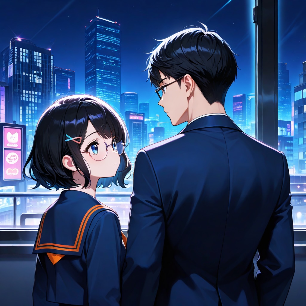 夜の街の眼鏡のふーかさん