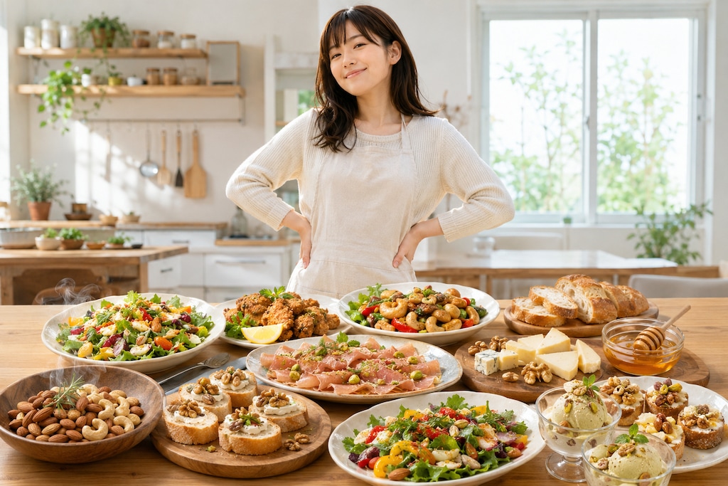 ナッツ料理でドヤッ！