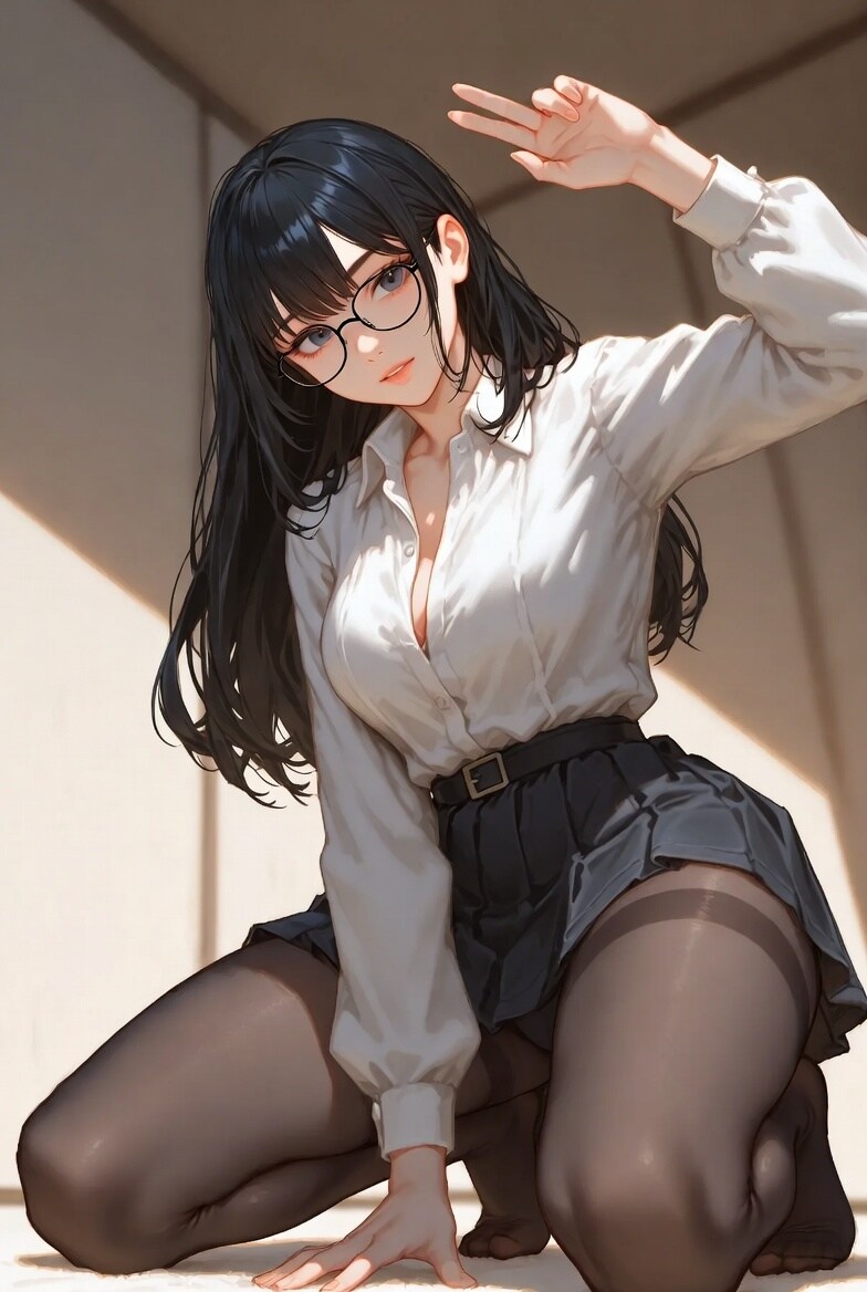 フレーム越しの視線