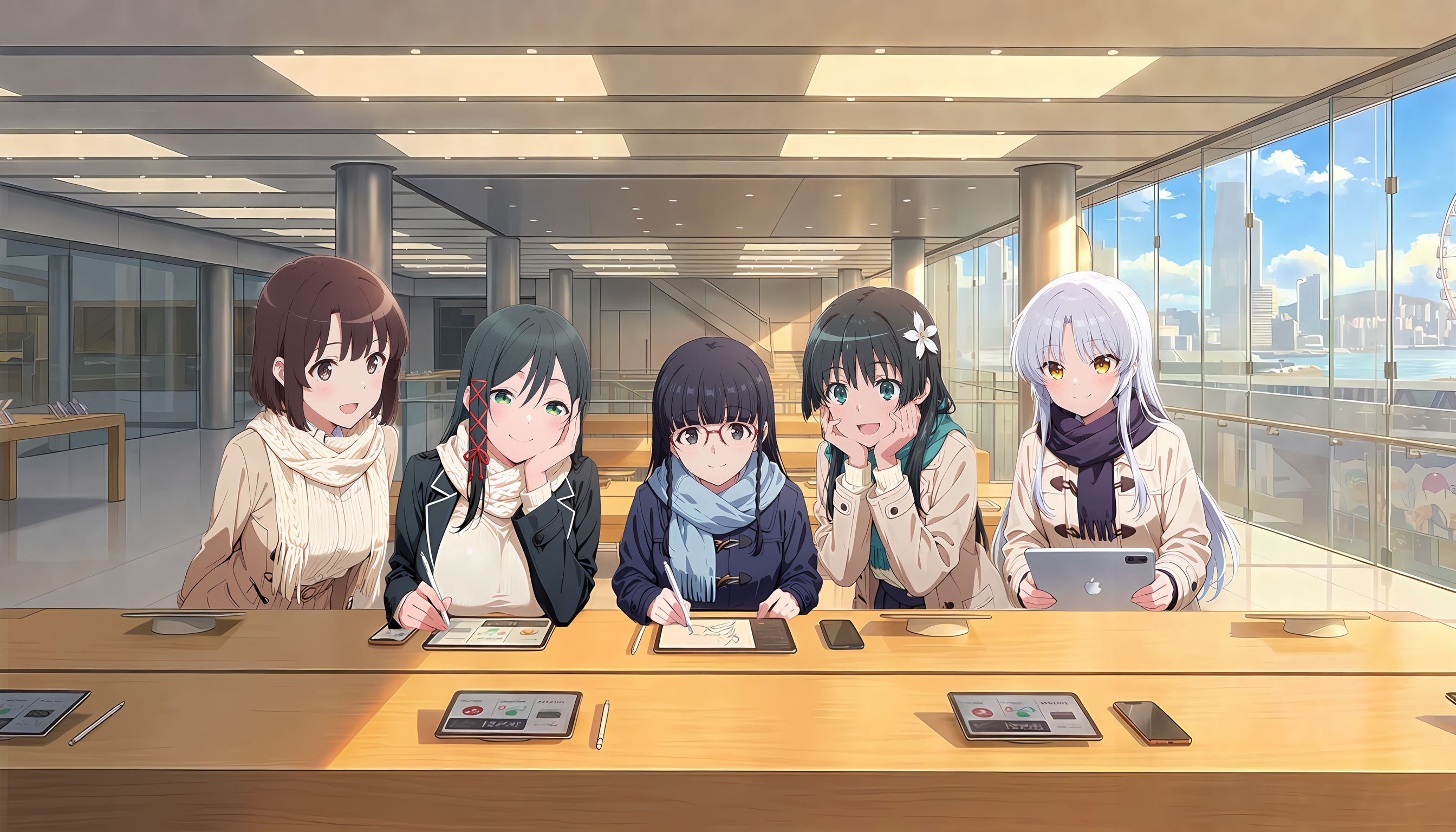 アップルストアでクリエイティブな休日 - 1 | の人気AIイラスト・グラビア