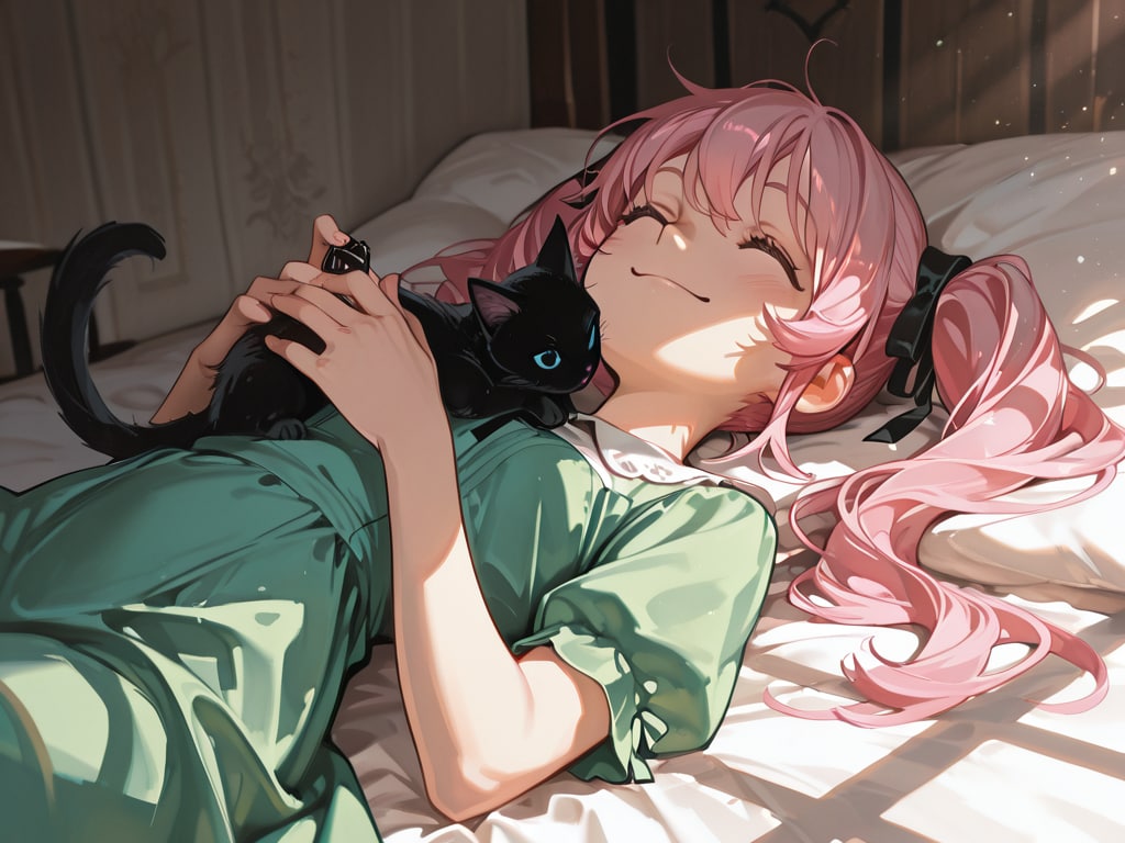 少女と黒猫