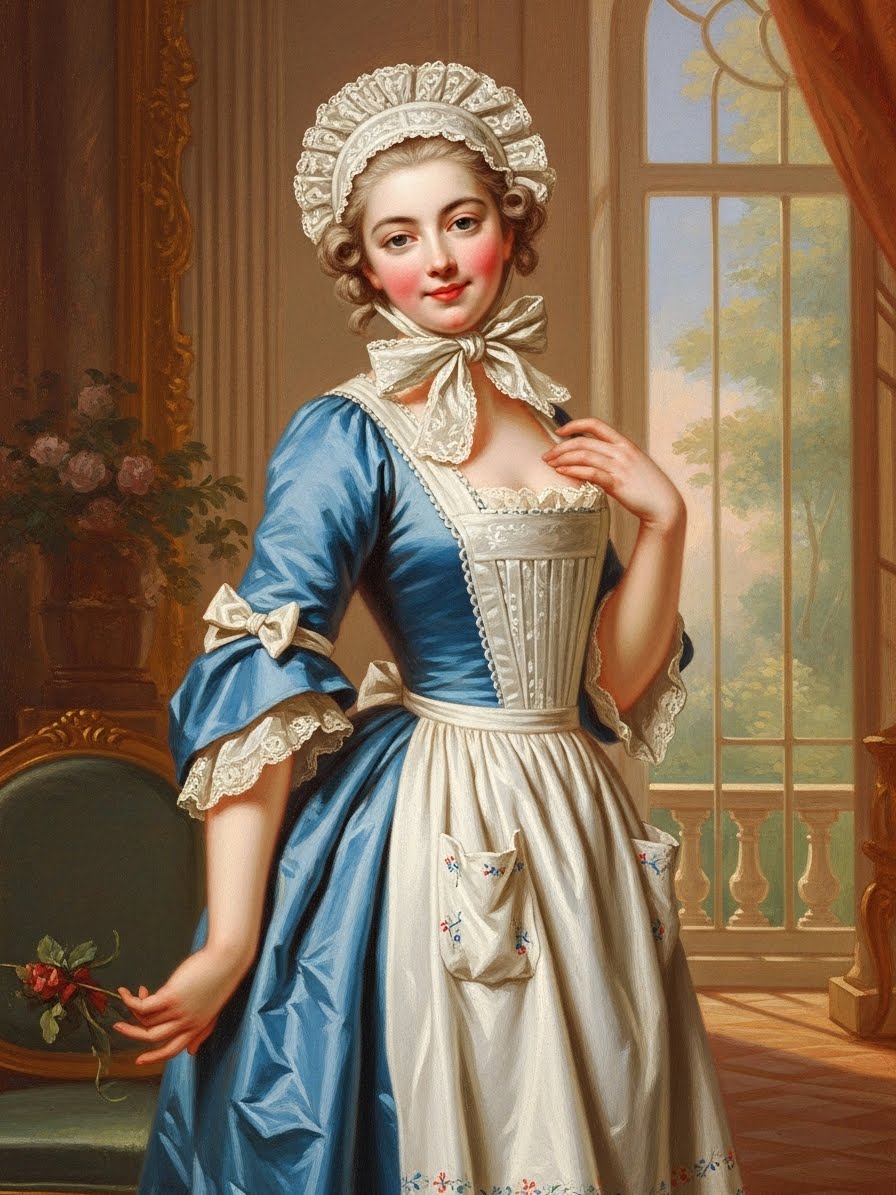 フランソワ・ブーシェの描いたメイドさん(３枚)　ImageFX | の人気AIイラスト・グラビア