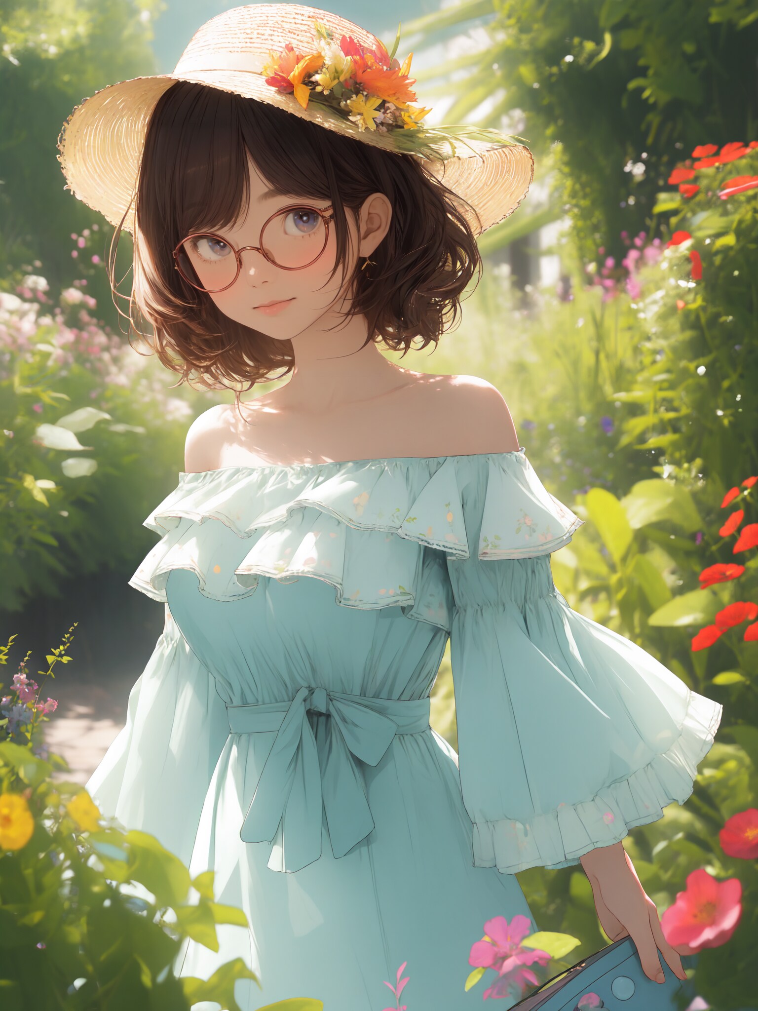 myopic girl