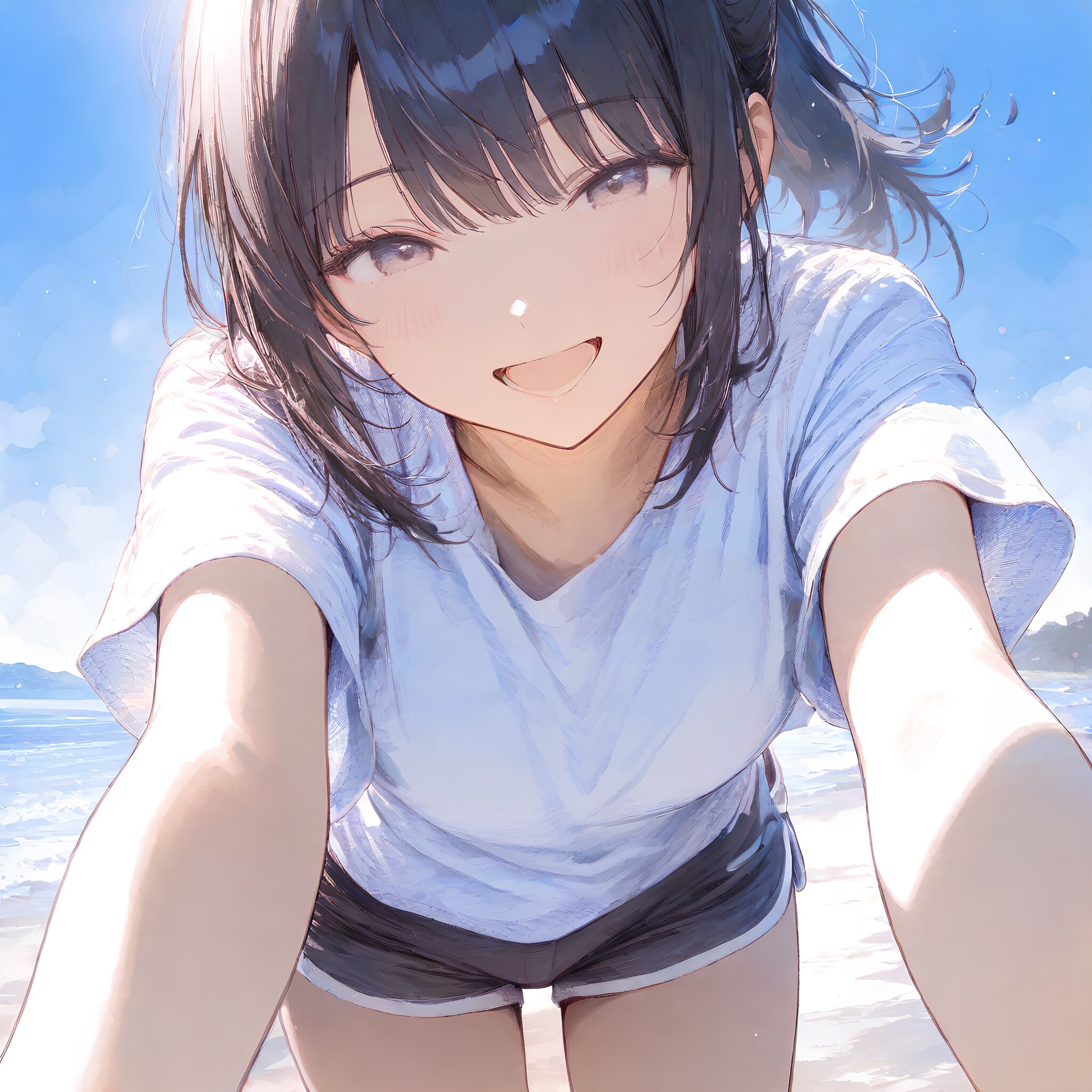 海辺の少女
