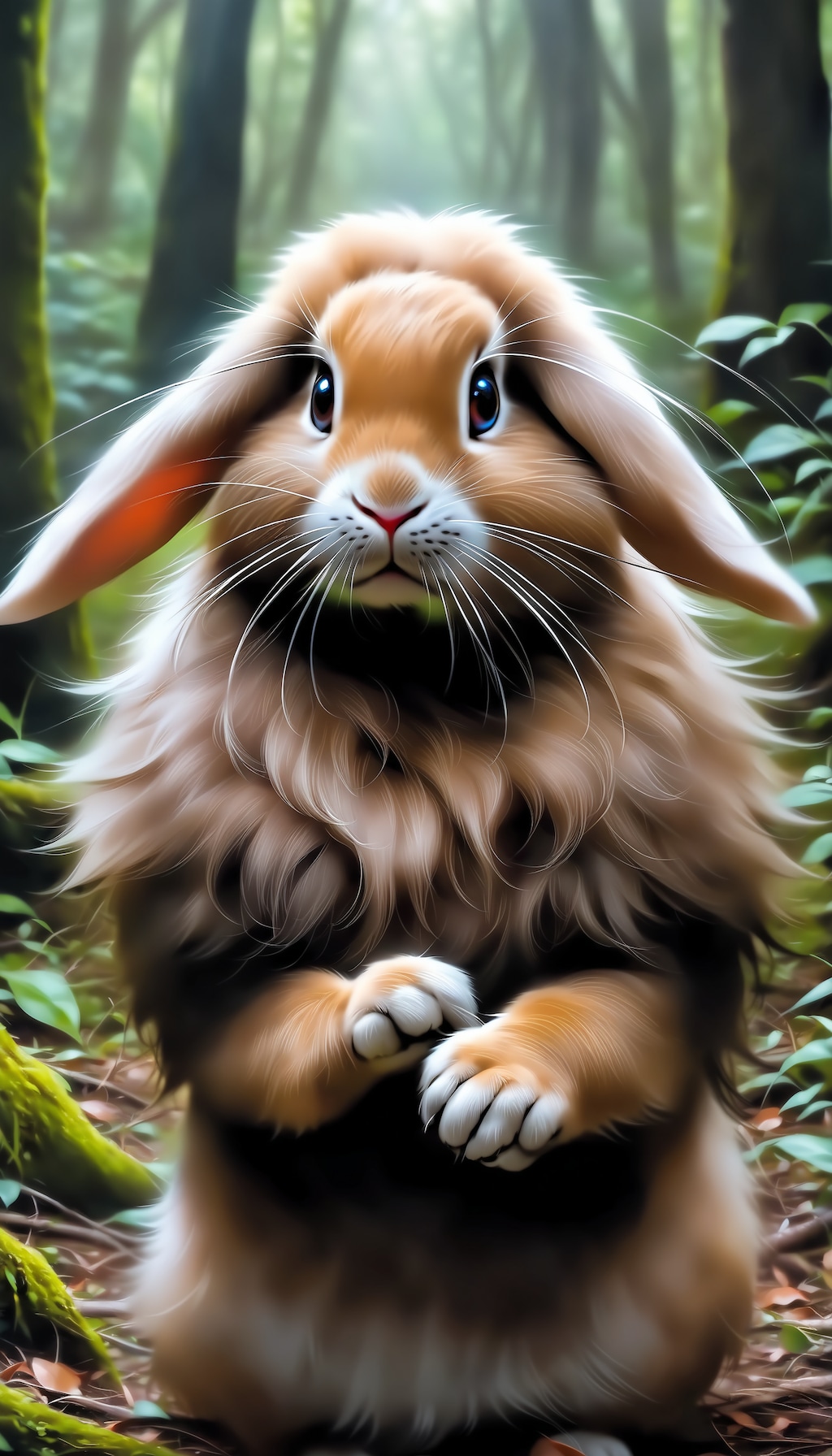 SDXL使ってみたんだもん 05《凄いうさぎと普通のうさぎ《SDXL ChromaXL》