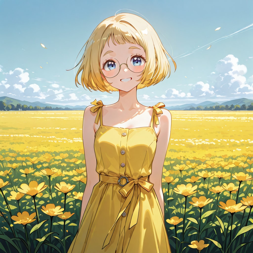 花畑のミッシェルさん