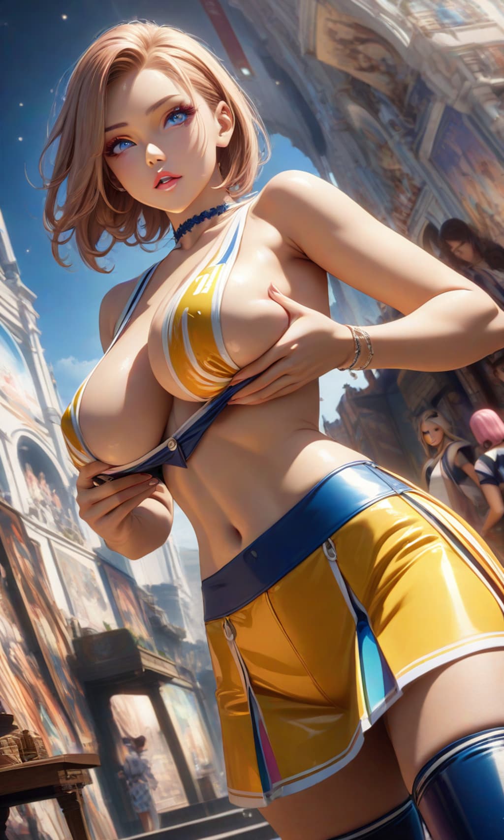 エチでスタイリッシュなチアガール