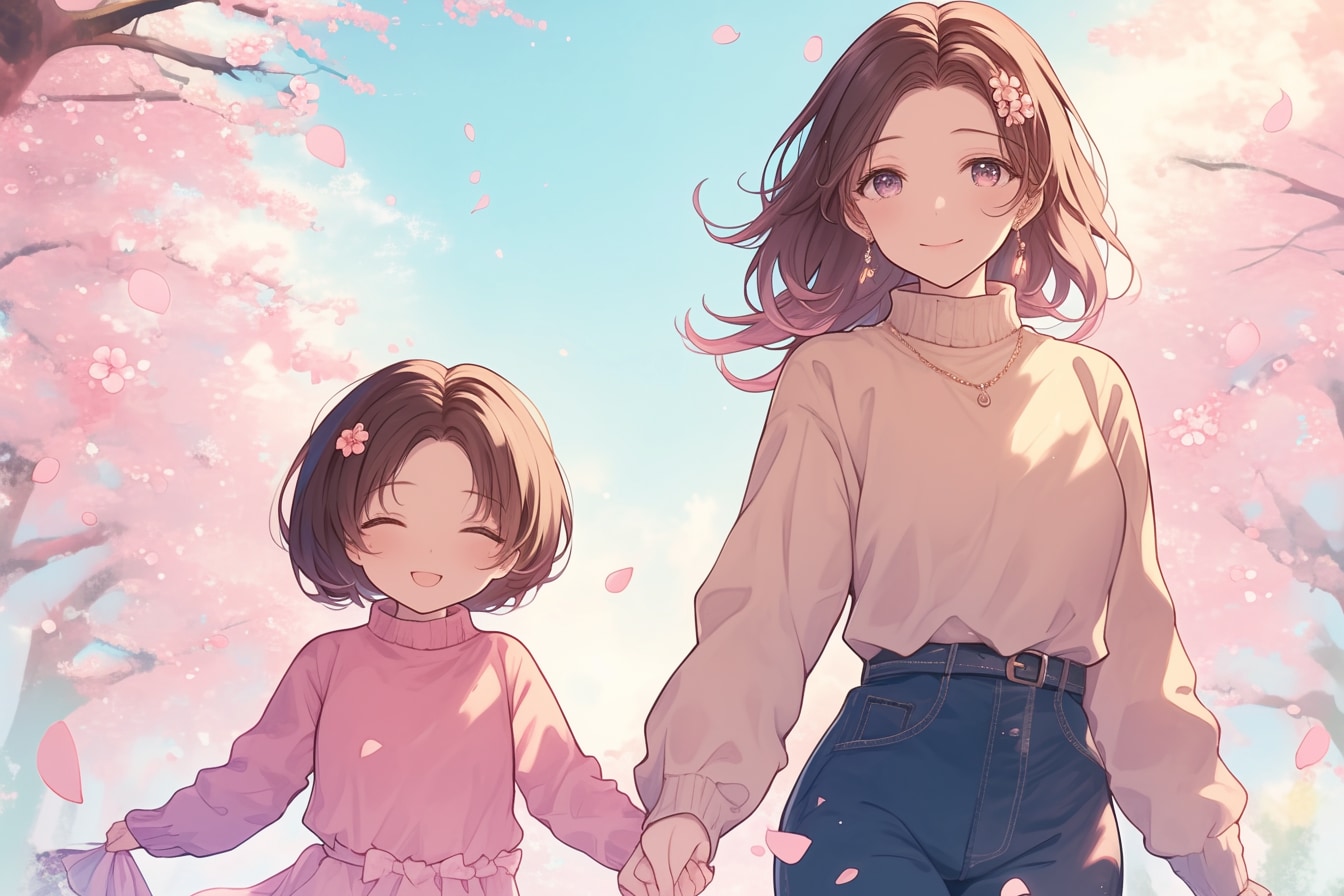 母と娘294 | の人気AIイラスト・グラビア