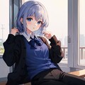新曲リリース記念！自作LoRAとチノちゃんを混ぜてみたうるさいですね×12 6枚目