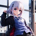 新曲リリース記念！自作LoRAとチノちゃんを混ぜてみたうるさいですね×12 8枚目