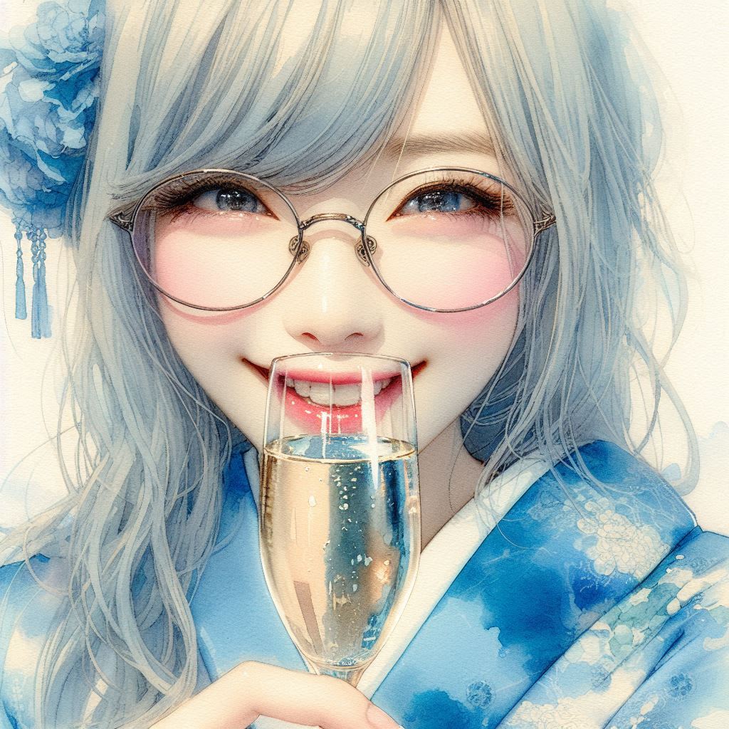 シャンパンで遊ぶ | の人気AIイラスト・グラビア