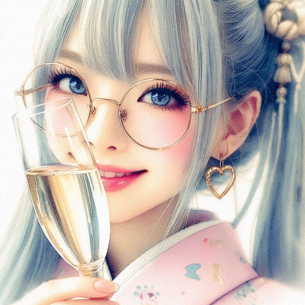 シャンパンで遊ぶ