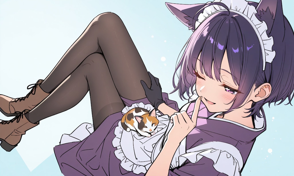 ケモミミメイド　烏夜ちゃん