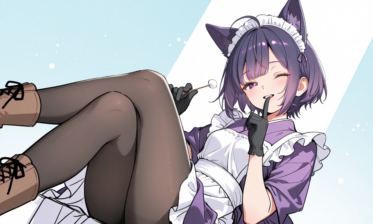 ケモミミメイド　烏夜ちゃん | の人気AIイラスト・グラビア