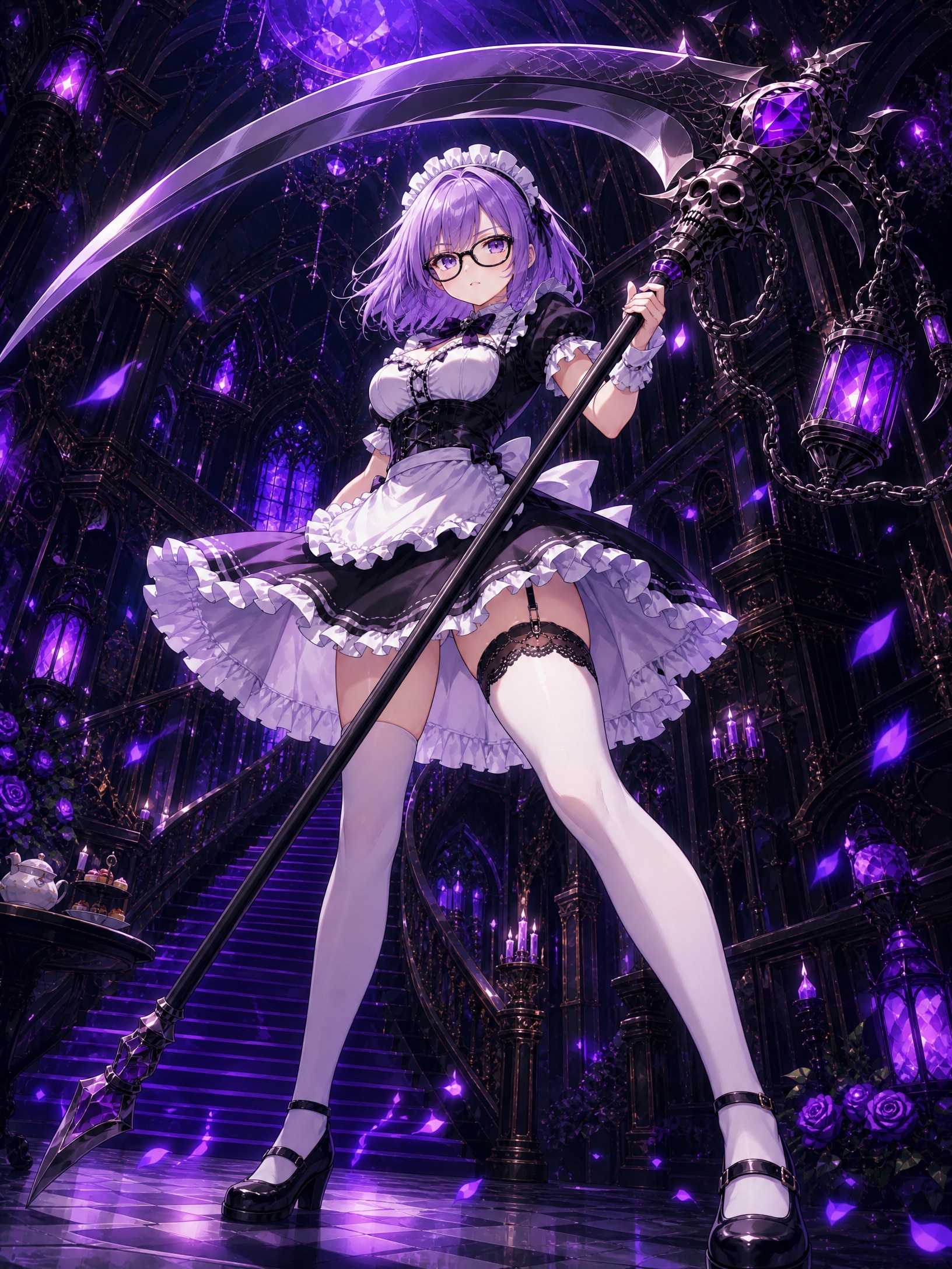 メイドさんの決めポーズ。