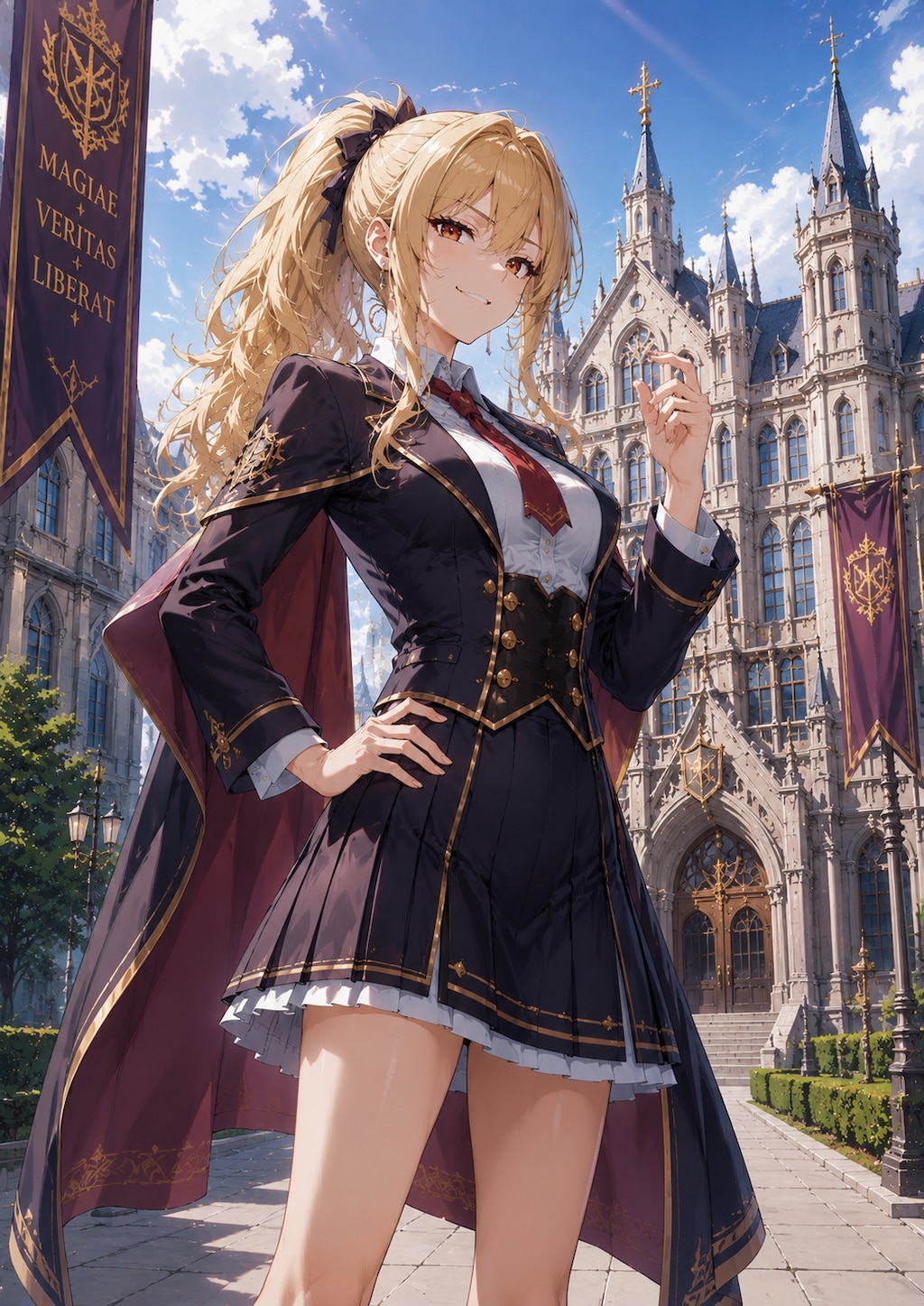 ？？？「あなたが今日この魔術学院に来たっていう転入生ね？」