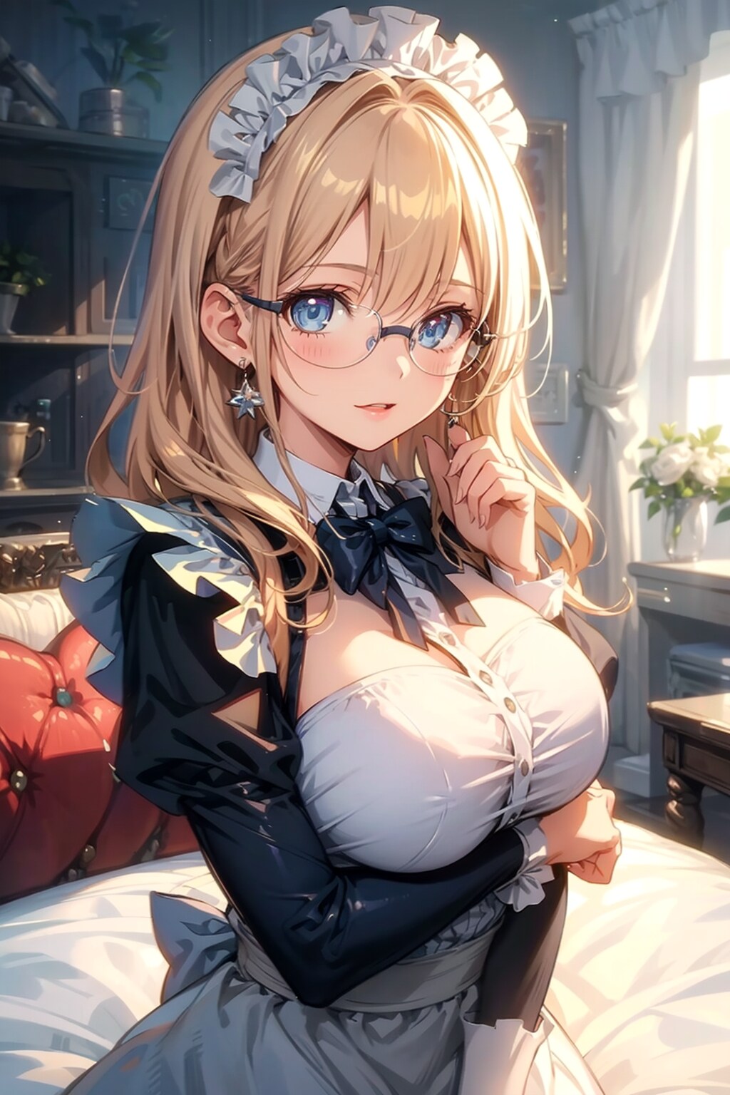 メガネ美少女メイド