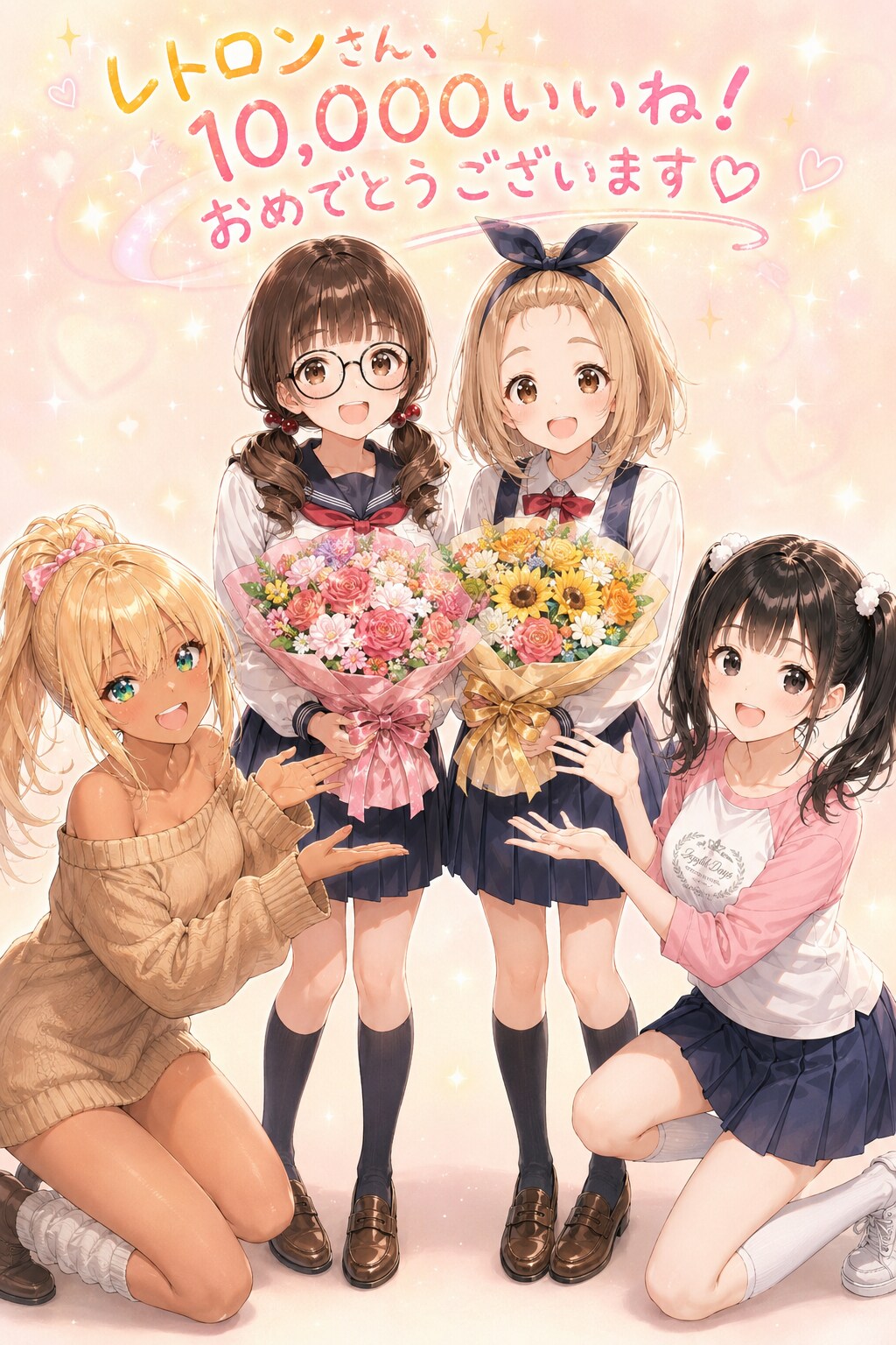 レトロンさん、おめでとうございます🎉（遅れてごめんちゃい(*ﾉω・*)ﾃﾍ） | の人気AIイラスト・グラビア